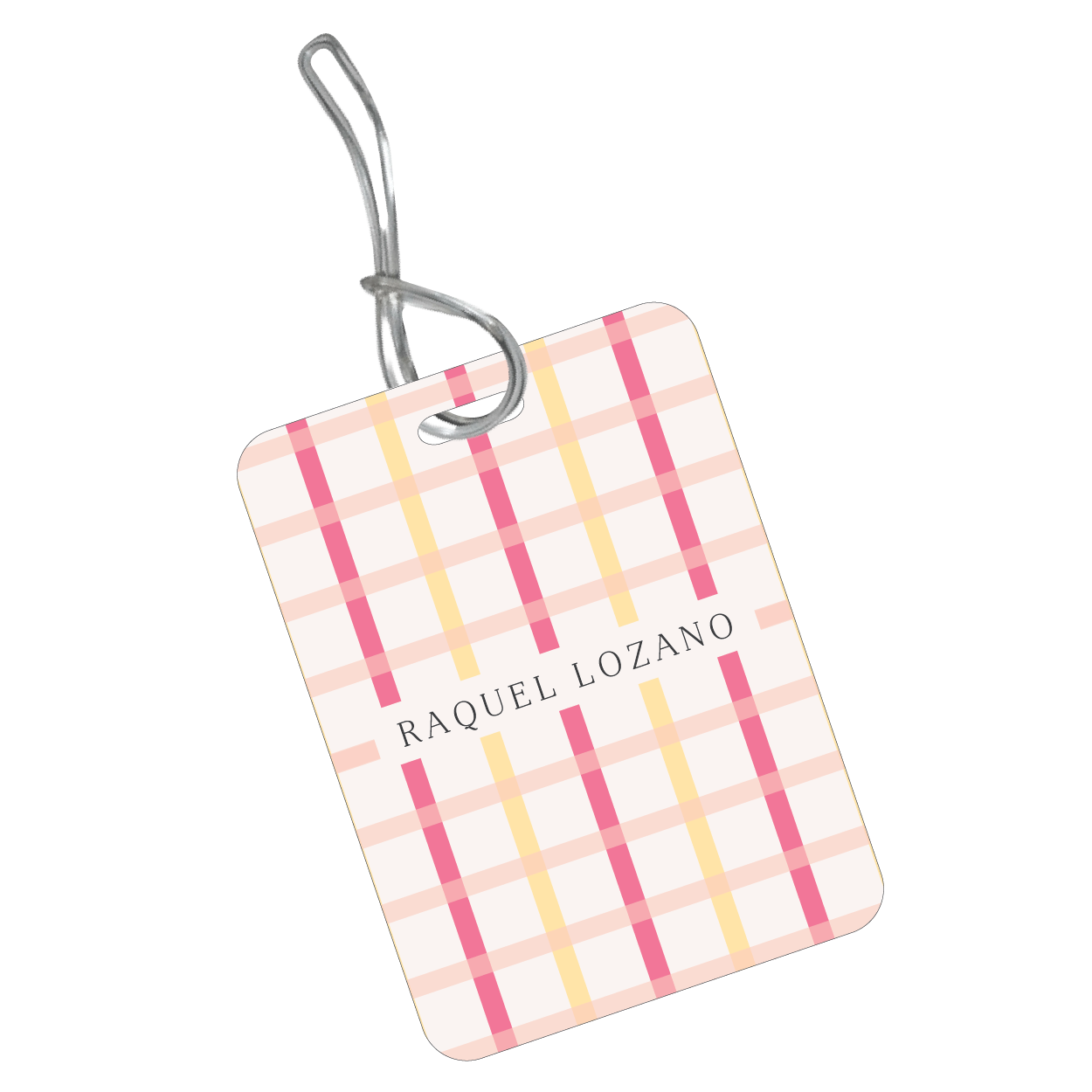 BackPack Tag Checkered Niña
