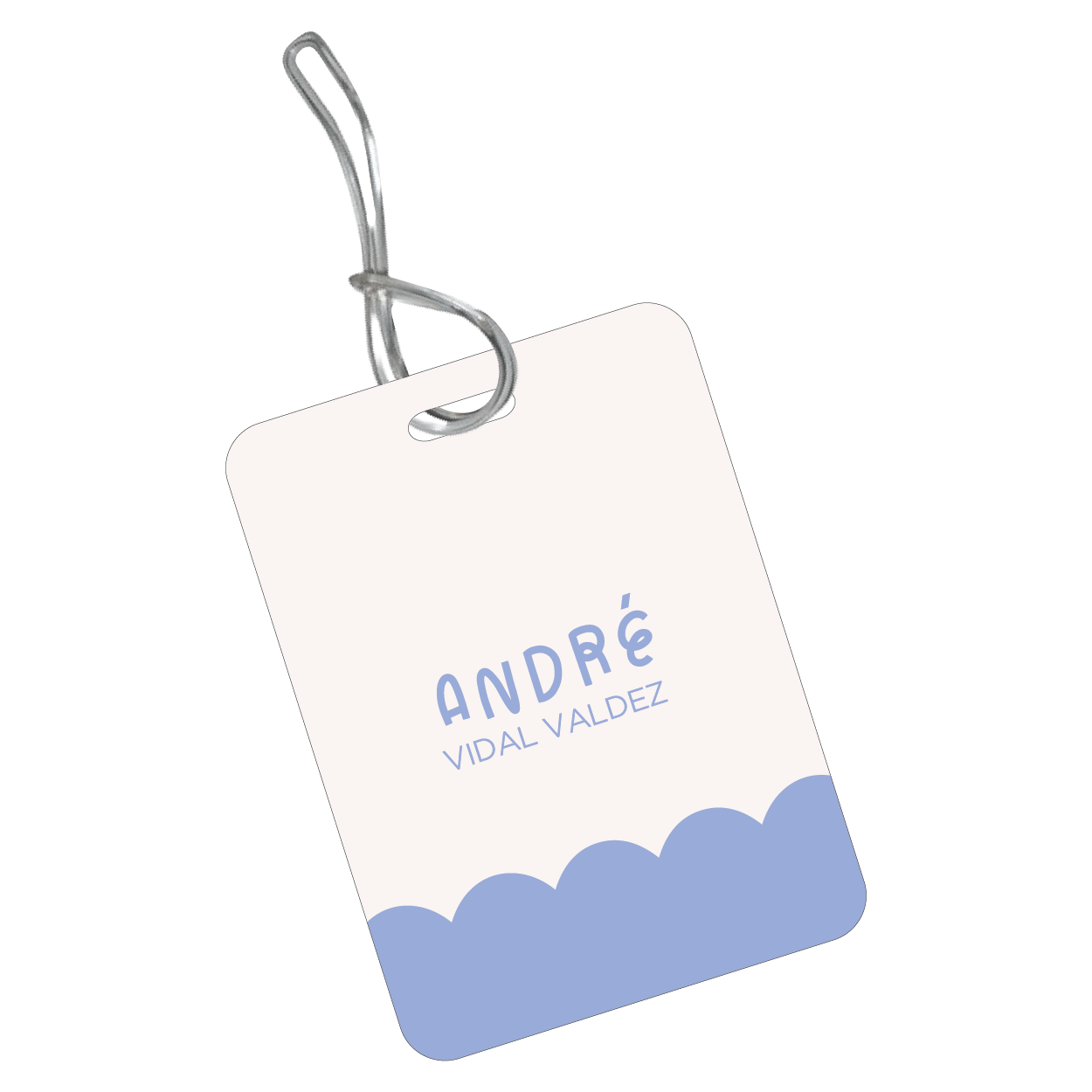 BackPack Tag Scalloped Niño