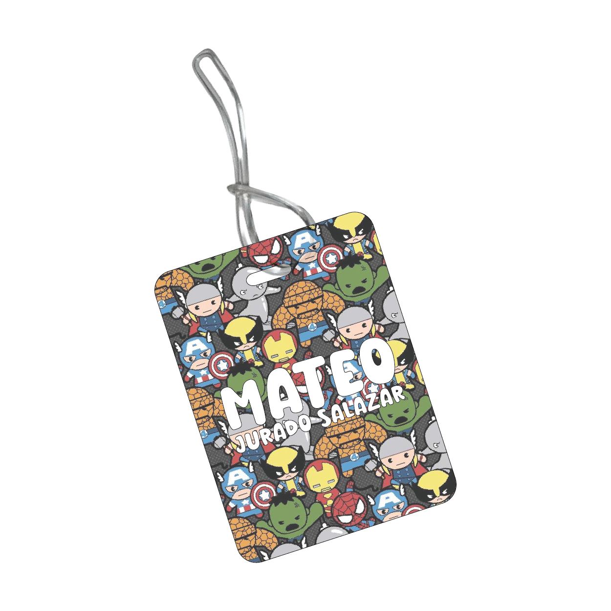 BackPack Tag SUPERHEROES
