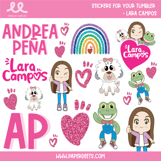 Stickers para Termos y Tuppers - LARA CAMPOS