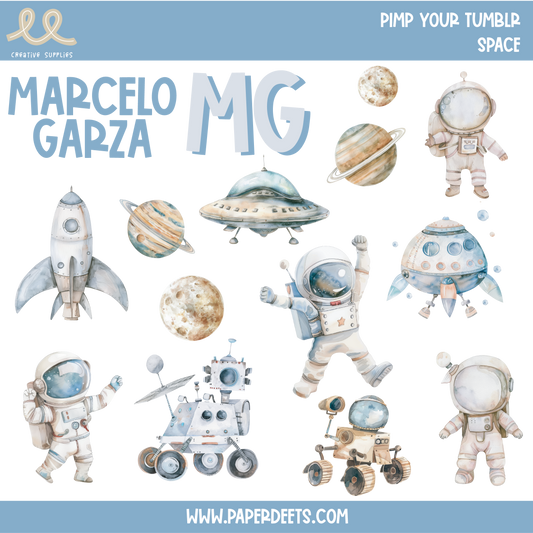 Stickers para Termos y Tuppers - SPACE