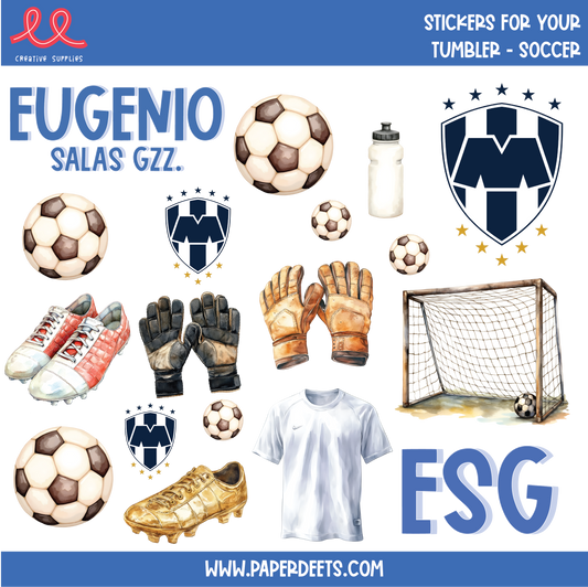 Stickers para Termos y Tuppers - RAYADOS (personalizalo con tu equipo)