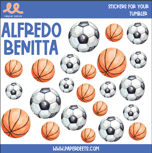 Stickers para Termos y Tuppers -Soccer / Basket