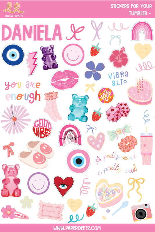 Stickers para Termos y Tuppers  - Teenage 2