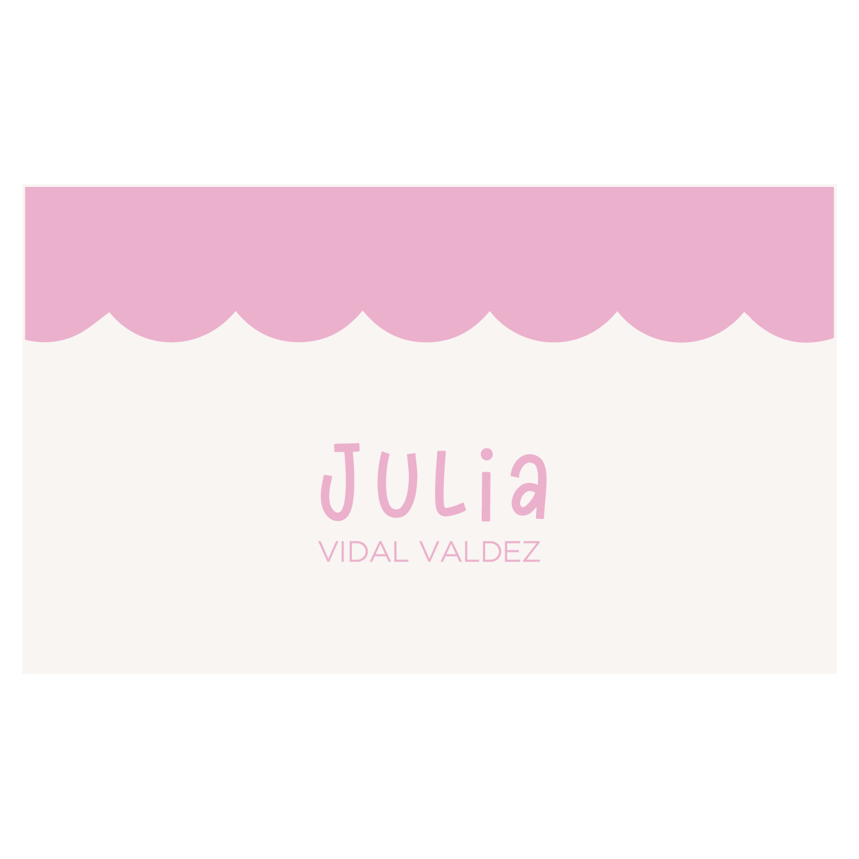 Tarjeta de Regalo - Tres niña