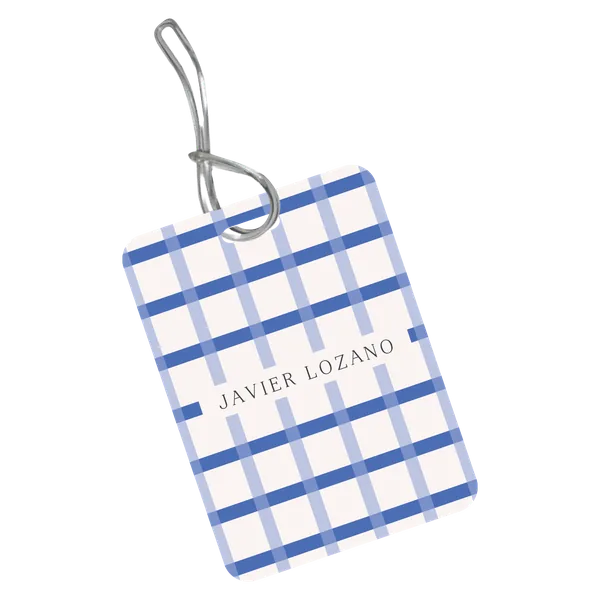 BackPack Tag Checkered Niño