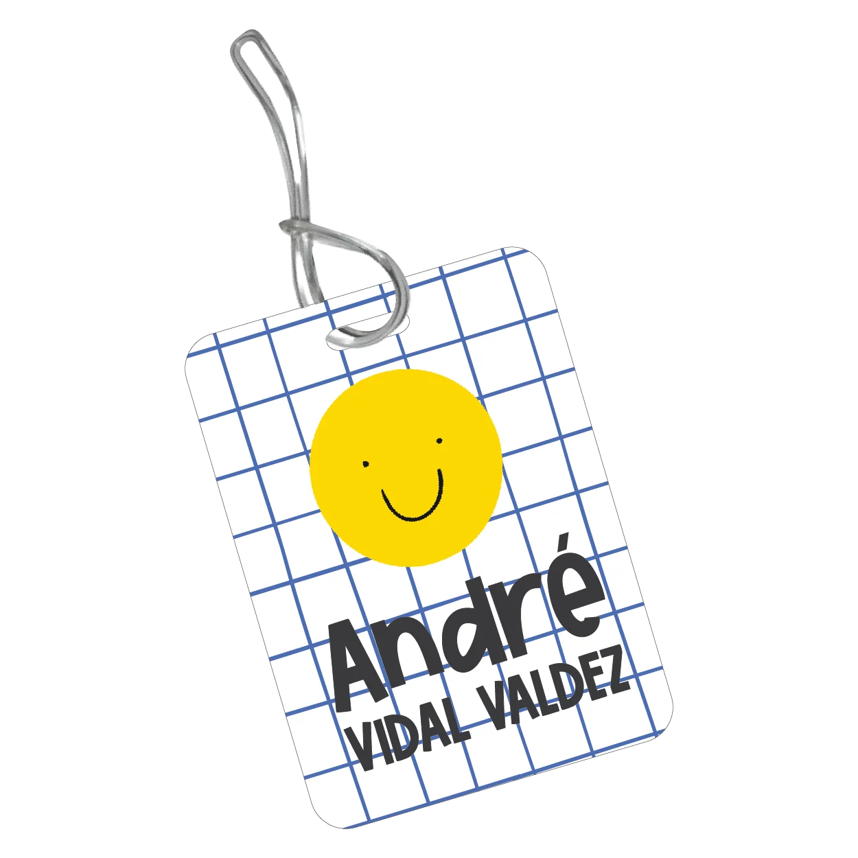 BackPack Tag Happy Face Niño
