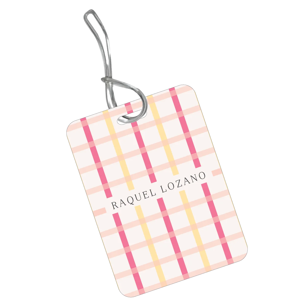 BackPack Tag Checkered Niña