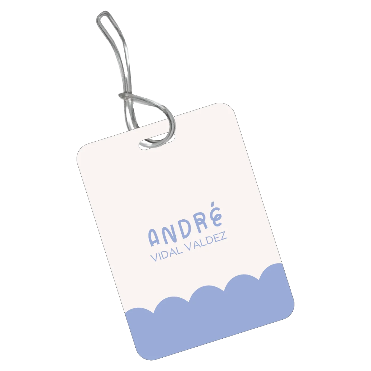 BackPack Tag Scalloped Niño