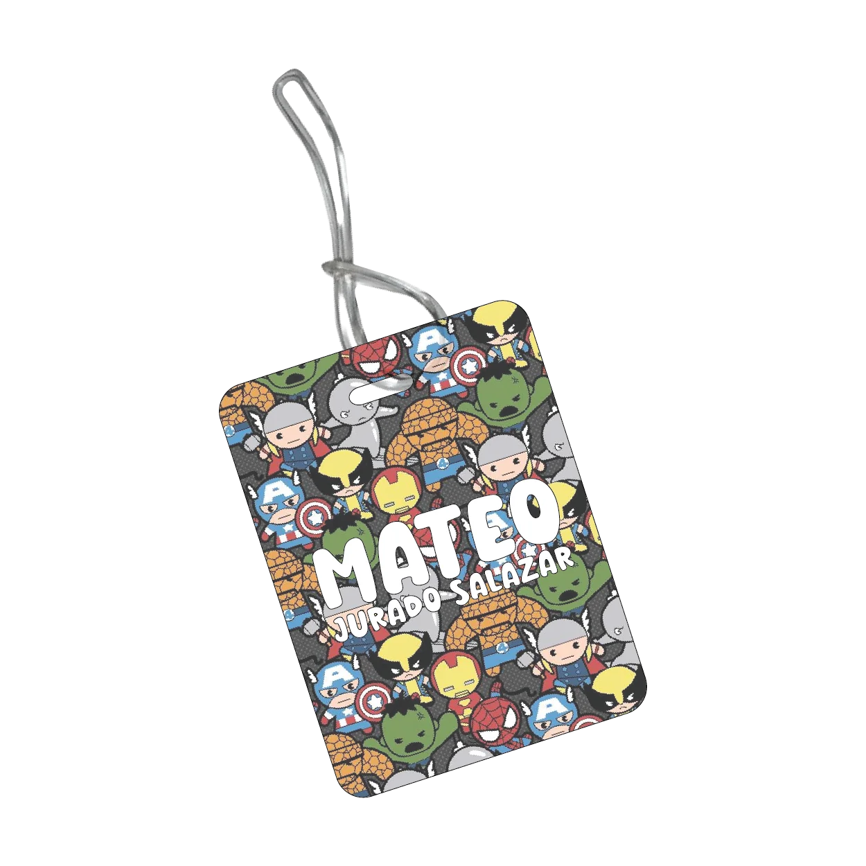 BackPack Tag SUPERHEROES