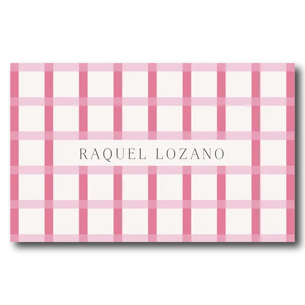Sobres Flores Plaid