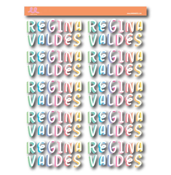 Stickers para Termos y Tuppers Tipografía 2