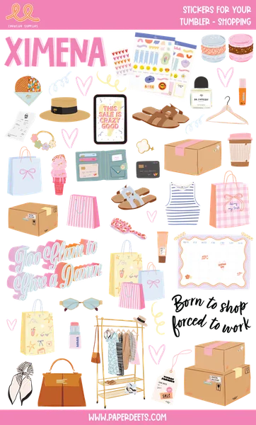 Stickers para Termos y Tuppers - Shopping GRANDE
