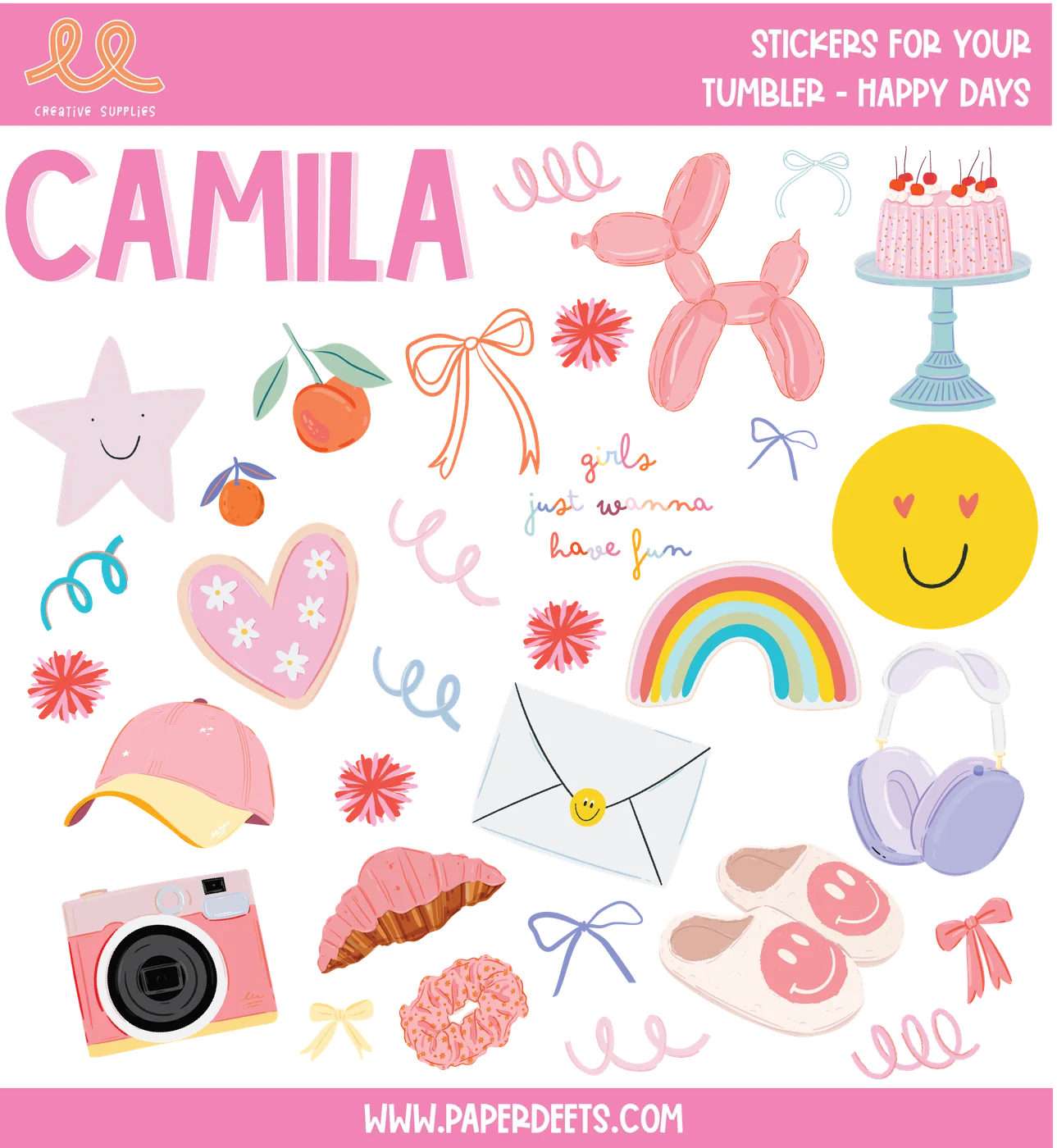 Stickers para Termos y Tuppers - Teenage