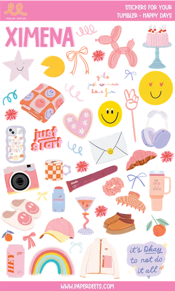 Stickers para Termos y Tuppers - Teenage GRANDE