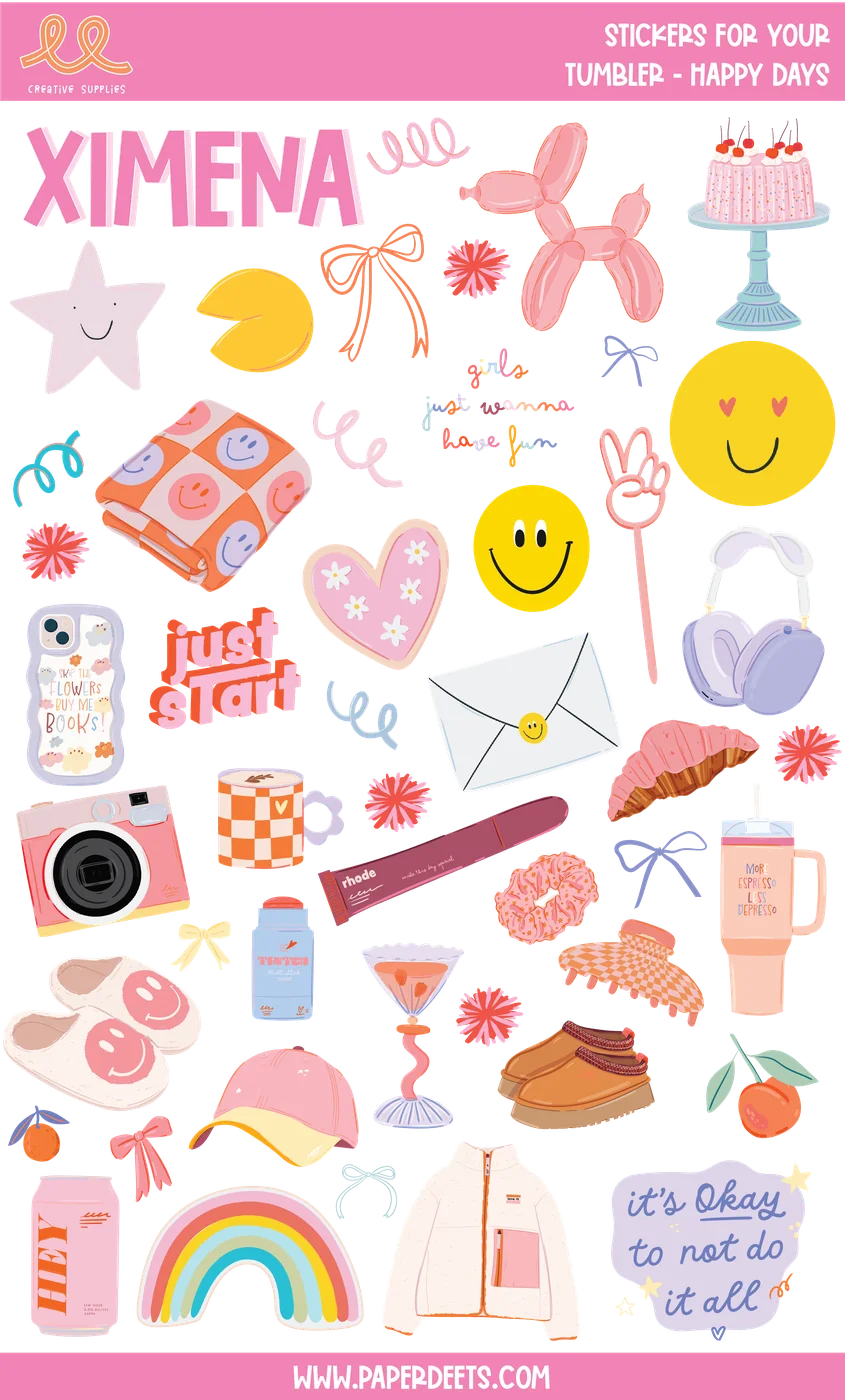 Stickers para Termos y Tuppers - Teenage GRANDE