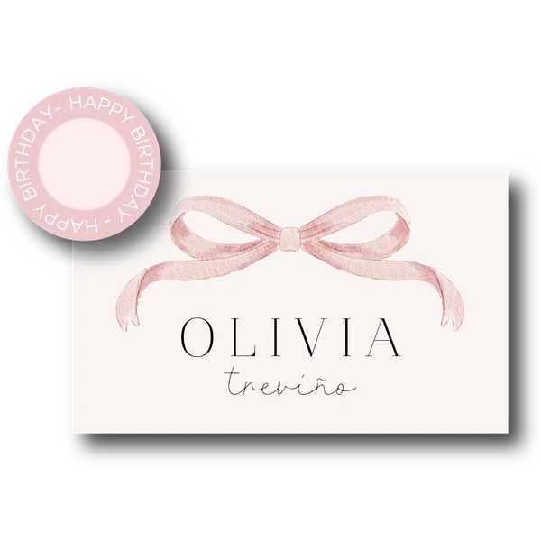 Tarjeta de Regalo - quince niña