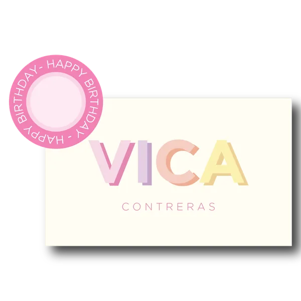Tarjeta de Regalo - Veintidos niña